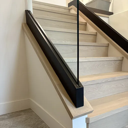 custom floor stairway installation in Steinbach, MB